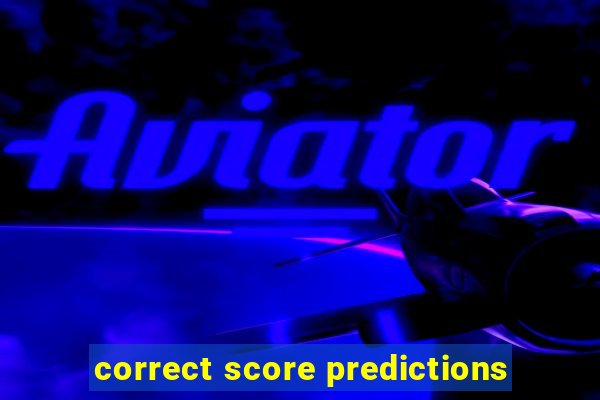 correct score predictions